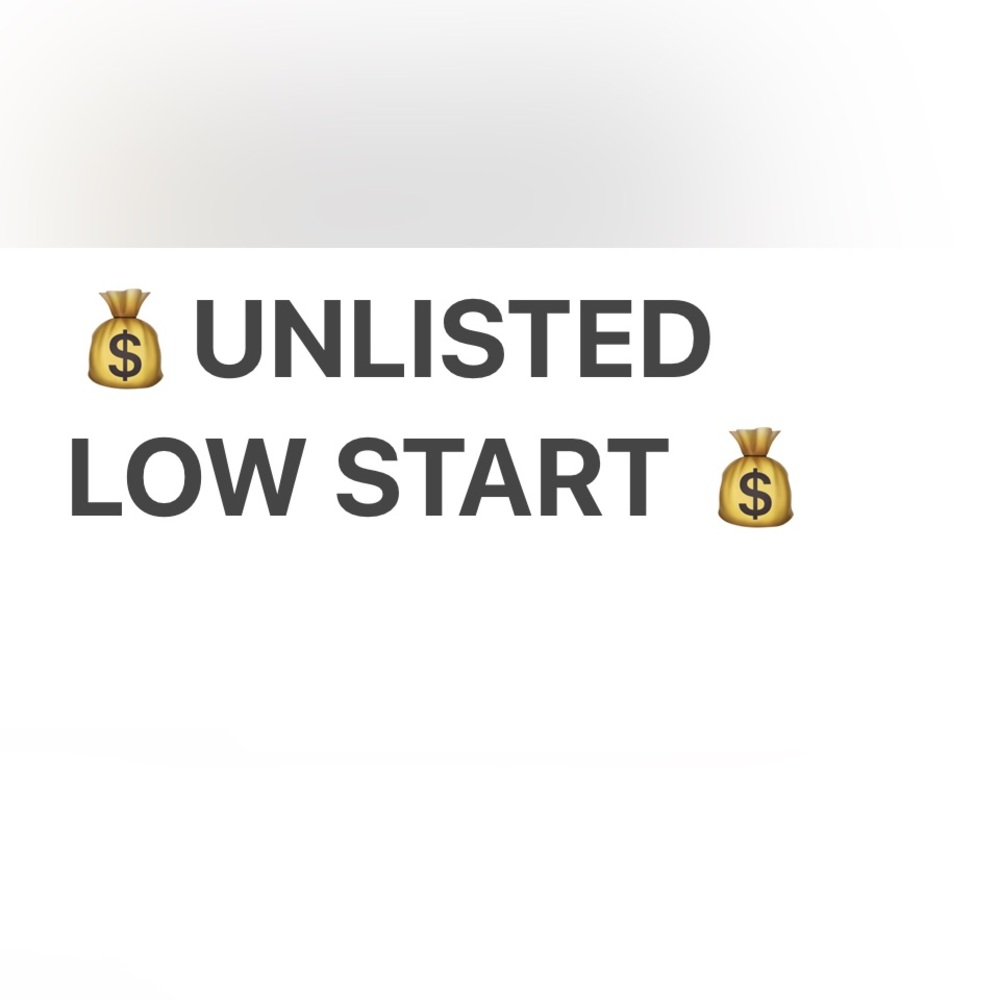 This is for an unlisted low start item